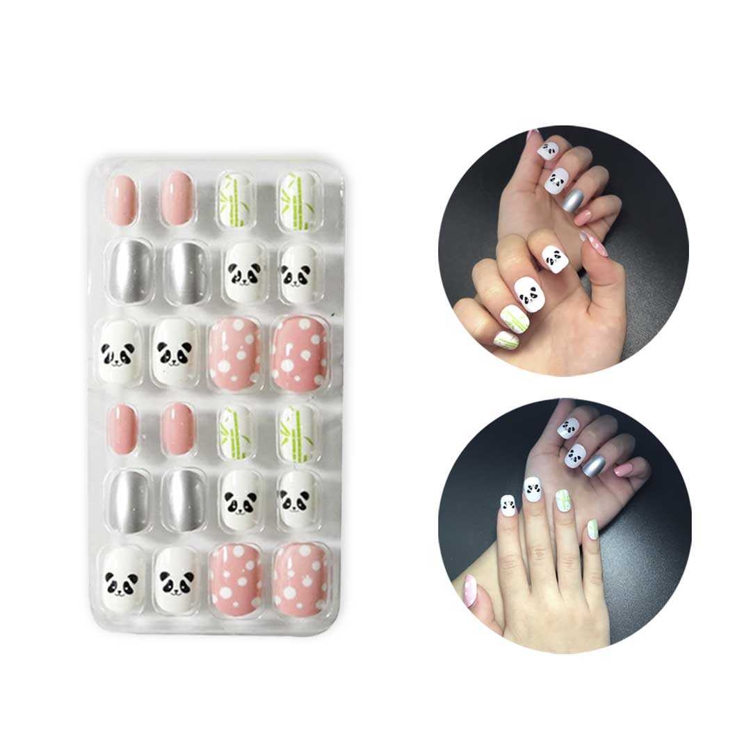オーダー　フロート　ネイルチップ　フット　パンダ　くま　確認用 ネイル チップ 子供用 パンダ 24個入り | 卸売・ 問屋・仕入れの専門
