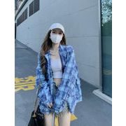 秋物 ファッション ガール トップス カジュアルシャツ 長袖 チェック