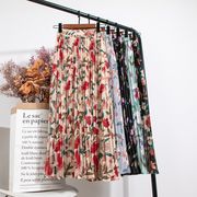 ロングスカート　花柄　レディース　春夏　韓国ファッション　全5色　デザイン