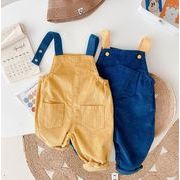 韓国風 シンプル 可愛い ロンパース オーバーオール 子供服 キッズ コーデュロイサロペット  パンツ ズボン