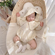 秋　ベビーロンパース 女の子　子供服 韓国 カバーオール 赤ちゃん　オールインワン　可愛い　お姫様 春秋