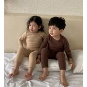 秋冬 韓国風 2点セット 子供服 長袖 トップス Tシャツ+ズボン キッズ服 パジャマ 可愛い セットアップ7色