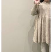INS 人気 韓国子供服 子供服ワンピース ベビー服 長袖 キッズ服   女の子  スカートニットスカート