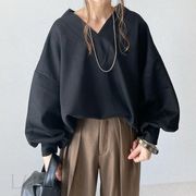 【2022秋新作】韓国風レディース服　　ゆったり  シンプル　カジュアル　きれいめ　長袖シャツ