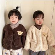 2022秋冬新作  韓国子供服  綿入りコート もふもふ 冬着  レジャー  かわいい   コート  2色  80-150