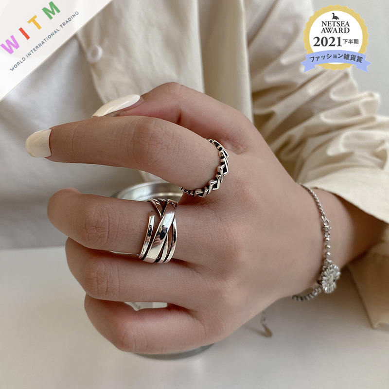 個性 リング 指輪 アレルギー対応素材 レトロ 韓国風 ファッション 設計感