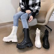 【秋冬新品】 韓国ファッション レディース ショートブーツ  厚底   合わせやすい
