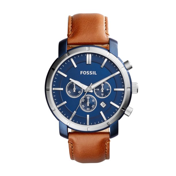 フォッシル 腕時計 BQ2159 ブルー　ブラウン 46mm FOSSIL