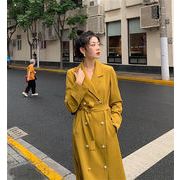 超人気★トレンチコート ゆったりする 韓国ファッション 気質★ プリーツ コート