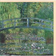 グリーティングカード アート モネ「睡蓮の池と橋」 名画 メッセージカード 箔押し加工