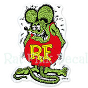 ラットフィンク デカール ステッカー グリーン Lサイズ RATFINK