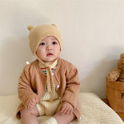 韓国子供服  男女兼用   長袖  カーディガン  シンプル   セーター   トップス　ニット  コート