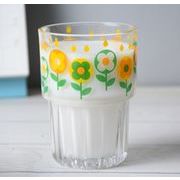INS 花柄  ウォーターカップ  グラス 置物を飾る  コーヒーカップ   創意撮影装具 インテリア 300ML