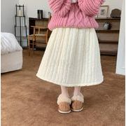2022秋冬新作   ハーフスカート ベビー服  かわいい 韓国子供服  ピュアカラー    スカート 2色 80-140