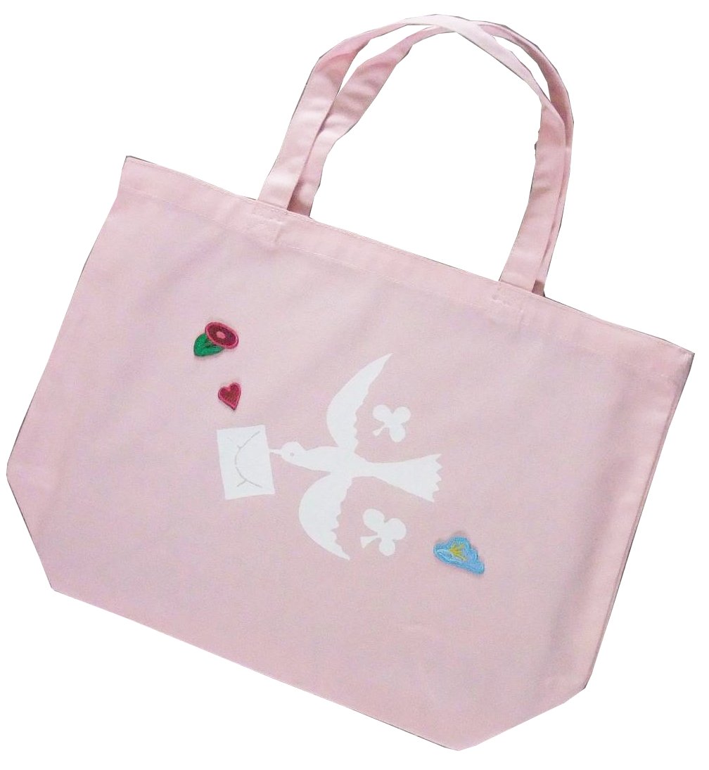 【ご紹介します！かわいいトートバッグを集めました！】tote bag  空の郵便配達 ピンク
