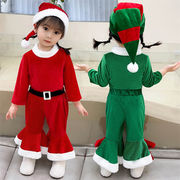 クリスマス衣装　子供　キッズ　コスプレ衣装　サンタ　コスチューム