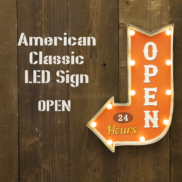 American Classic LED Sign アメリカンクラシック【OPEN】