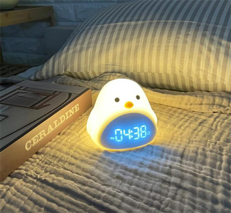 目覚まし時計​​ ベッドルーム 鳥 USB給電 子供時計 マルチファンクション 漫画 フェスティバル