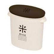 パール金属 RICE お米袋のままストック 5kg用 ブラウン (ライスストッカー ライスボックス 米びつ)