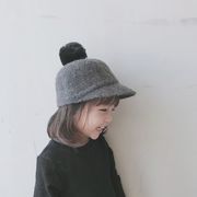 子供用帽子・4色・シルクハット・暖かく・野球帽・日系帽・ファッション・秋冬