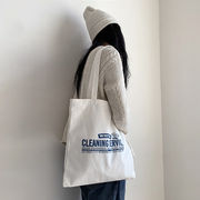 トートバッグ　エコバッグ　ズックバッグ　ハンドバッグ　大容量　鞄　韓国ファッション