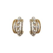 韓国ファッション レディース アクセサリー イアリング ピアス アレルギー防止 925 シルバー パール