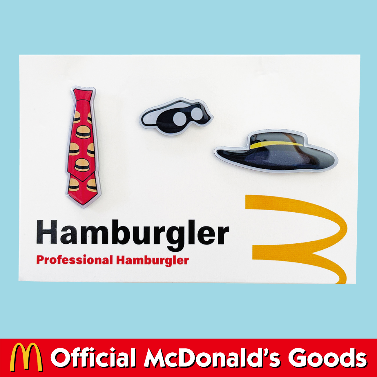 McDonald's PINS【HAMBURGLER】3pcs SET マクドナルド ピンバッジ
