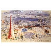 ポストカード アート デュフィ「パリの眺め」 105×150mm 郵便はがき