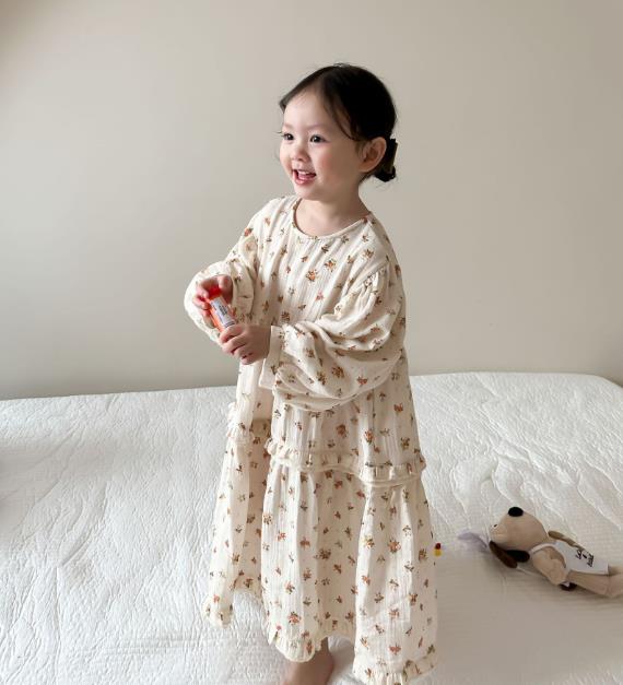 2023春夏人気 韓国子供服 子供服 スカート ワンピース ベビー服 花柄 キッズ服 女の子
