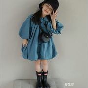 2023春夏人気 韓国風子供服 キッズ スカート 長袖 ワンピース ベビー服 女の子 かわいい