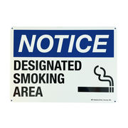 SECURITY SIGN / SMOKING AREA-BLUE セキュリティサイン　看板