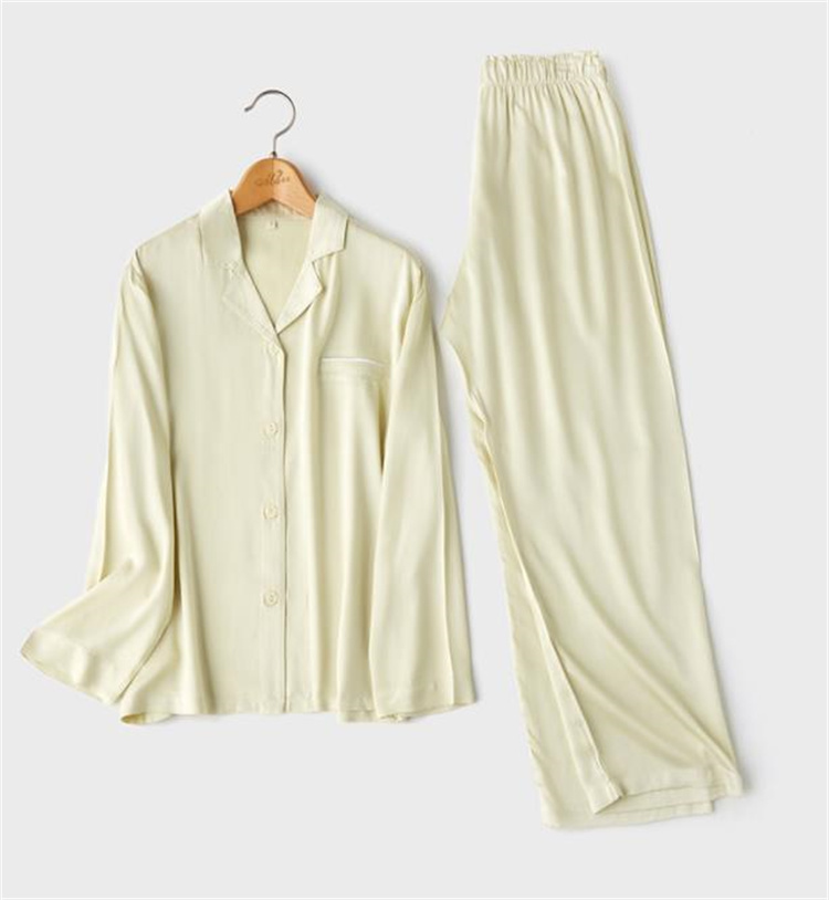 気持ちいい布地 カップル スリム 大きなポケット ルームウェア メンズ パジャマ セット 睡眠 通気