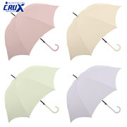 ■CRUX(クラックス)■　晴雨兼用婦人長傘　くすみカラー（ジャンプ）