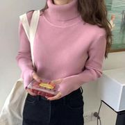 【NEW即納商品】韓国風レディース服　  優しい　きれいめ　セーター　ニット　ハイネックインナー