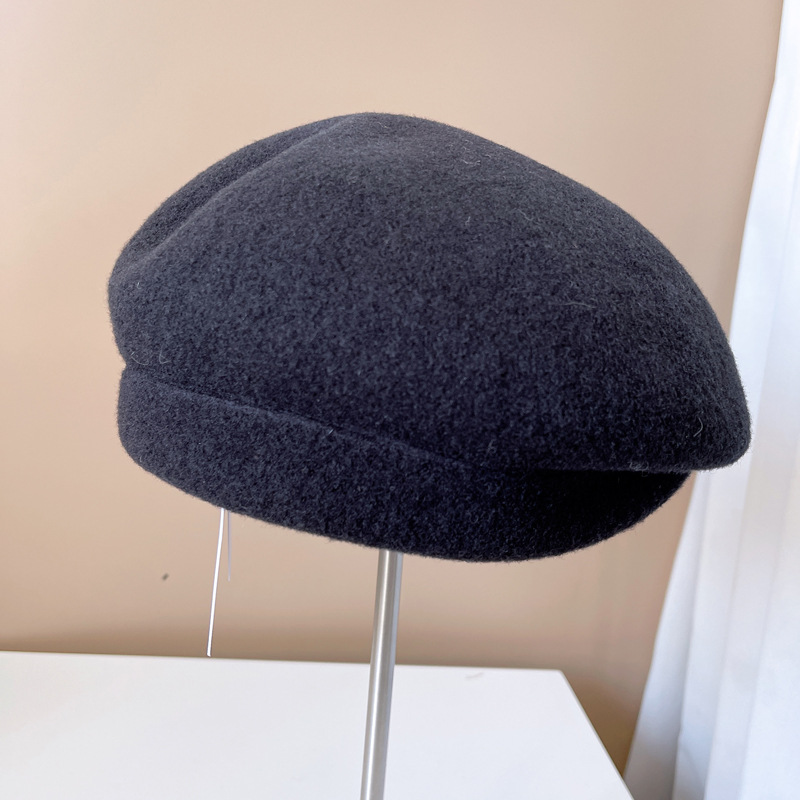 羊毛画家帽子80本ベレー帽子供の秋冬スチュワーデス帽無地ベレー帽