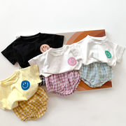 韓国版 赤ちゃん子供服  夏 薄手  男女の赤ちゃん  かわいい パンツセット