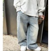 2023年新品　ボトムス　ズボン　ワイドパンツ　デニム　ジーンズ　90-140cm