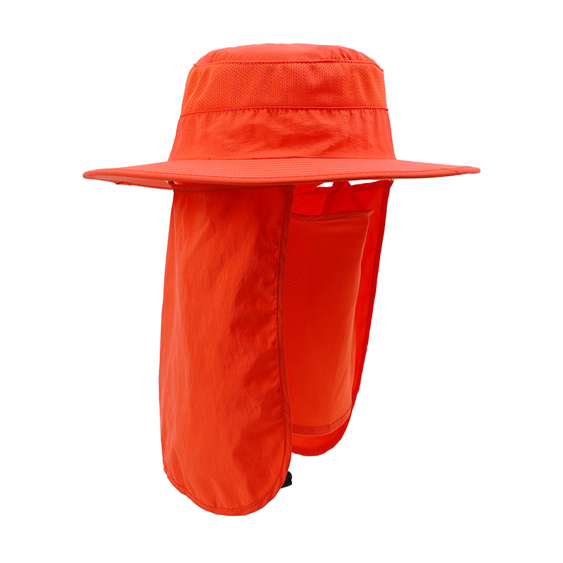 日焼け止め帽子男性子夏のバケットハットアウトドア登山帽子顔を覆う紫外線防止サンバイザー
