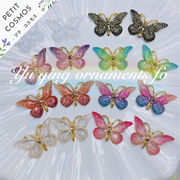 蝶々 グラデーション 樹脂パーツ デコパーツ DIYパーツ 手芸 ハンドメイド アクセサリーパーツ 韓国風