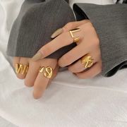 【NEW日本在庫即納】金アレ対応素材　S925コーティング silverring 指輪　26種類　英字リング ファッション