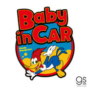 ウッドペッカー 車用ダイカットステッカー Baby in CAR ユニバーサル woody Woodpecker WWP-015