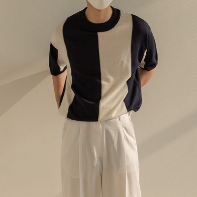 ユニセックス　メンズ　Tシャツ　短袖　シャツ　カジュアル　大きいサイズ　ストリート系　韓国風☆全2色