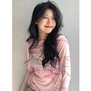 韓国ファッション トップス かわいいブラウス 長袖 薄い 日焼け対策
