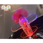 小型飛行機 風力発電LED 車載オブジェ DIY