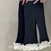 韓国ファッション   子供服  子供ズボン  ベビー服   ロングパンツ  レギンス   ボトムス   2色