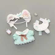 新作 ぬいぐるみ用服 ドール用 着せ替え服 おもちゃ人形doll ミニドール 10cmドールハウス 4点セット