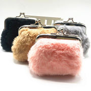 韓国風 人気  レディース   パスケース  財布   ミニ財布  小銭入れ  可愛い   もふもふ   4色