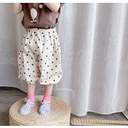 2024 夏 韓国風子供服  キッズ服    ベビー服 ボトムス ドット  5分パンツ  ショートパンツ  2色