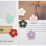 桜  ビーズパーツ  デコパーツ   手芸diy 用デコレーション DIY  合金部品 ペンダント  6色