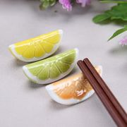 模型  撮影道具   雑貨   ミニチュア  陶器  インテリア置物   モデル  箸立て   レモン   箸置き  3色